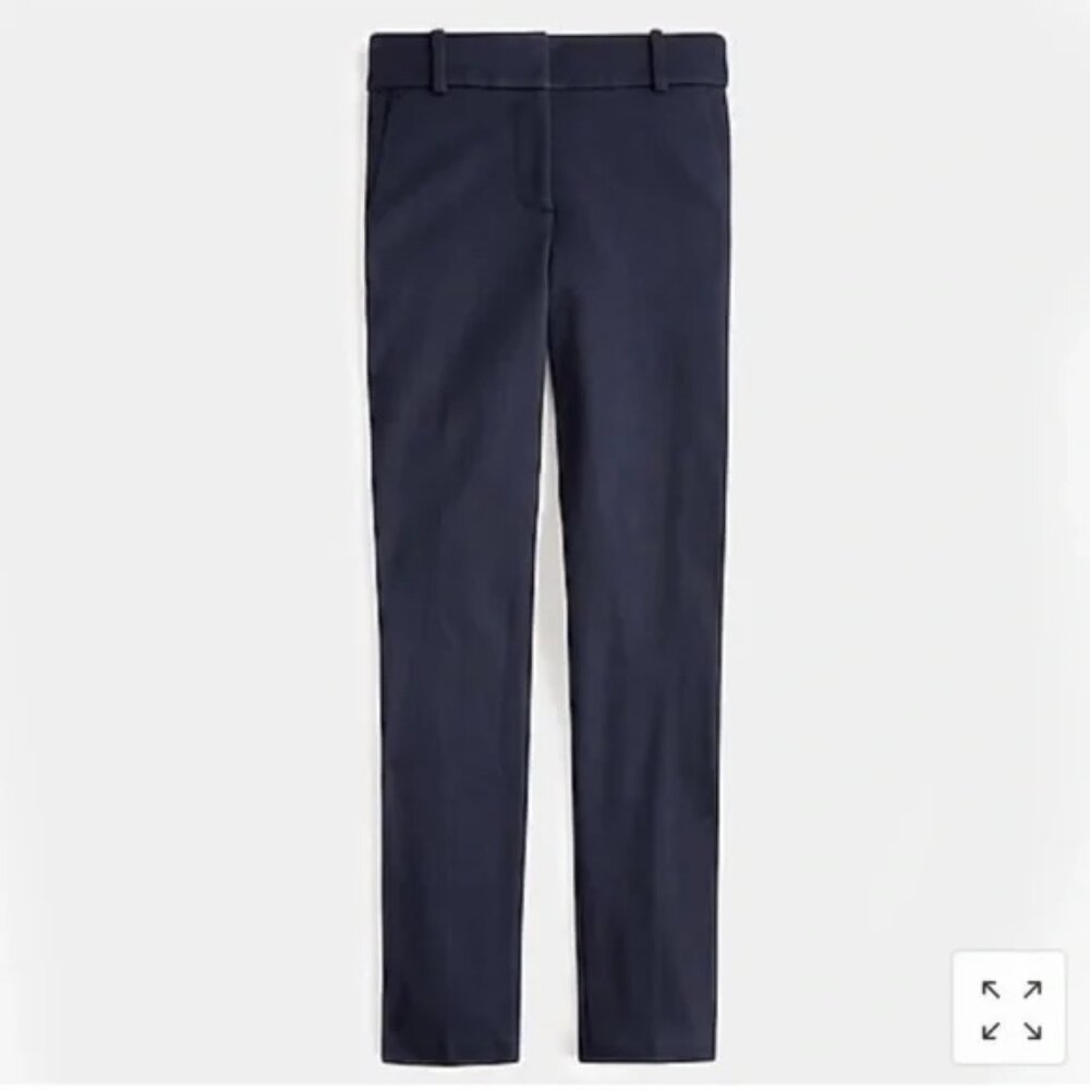 J. Crew Cameron Slim Pant in Stretch Twill - Navy, 4 Tall